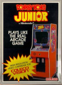 Donkey Kong Junior Intellivision  box art